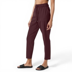 Lululemon Keep Moving 7/8 Pant Size 12 Cassis High Rise Luxtreme Work Yoga